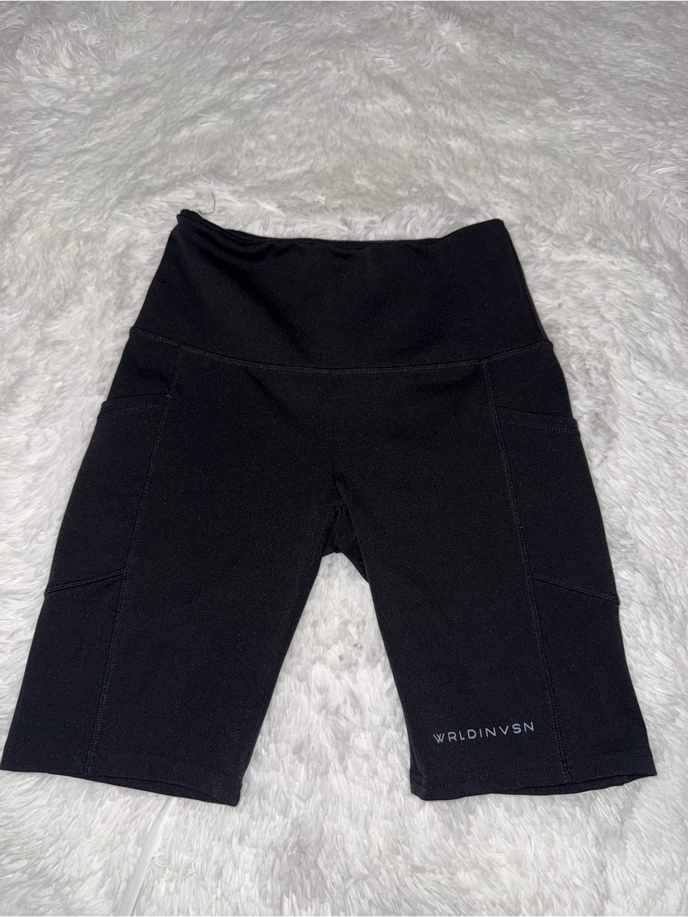 High-Waist Black Women's Bike Shorts